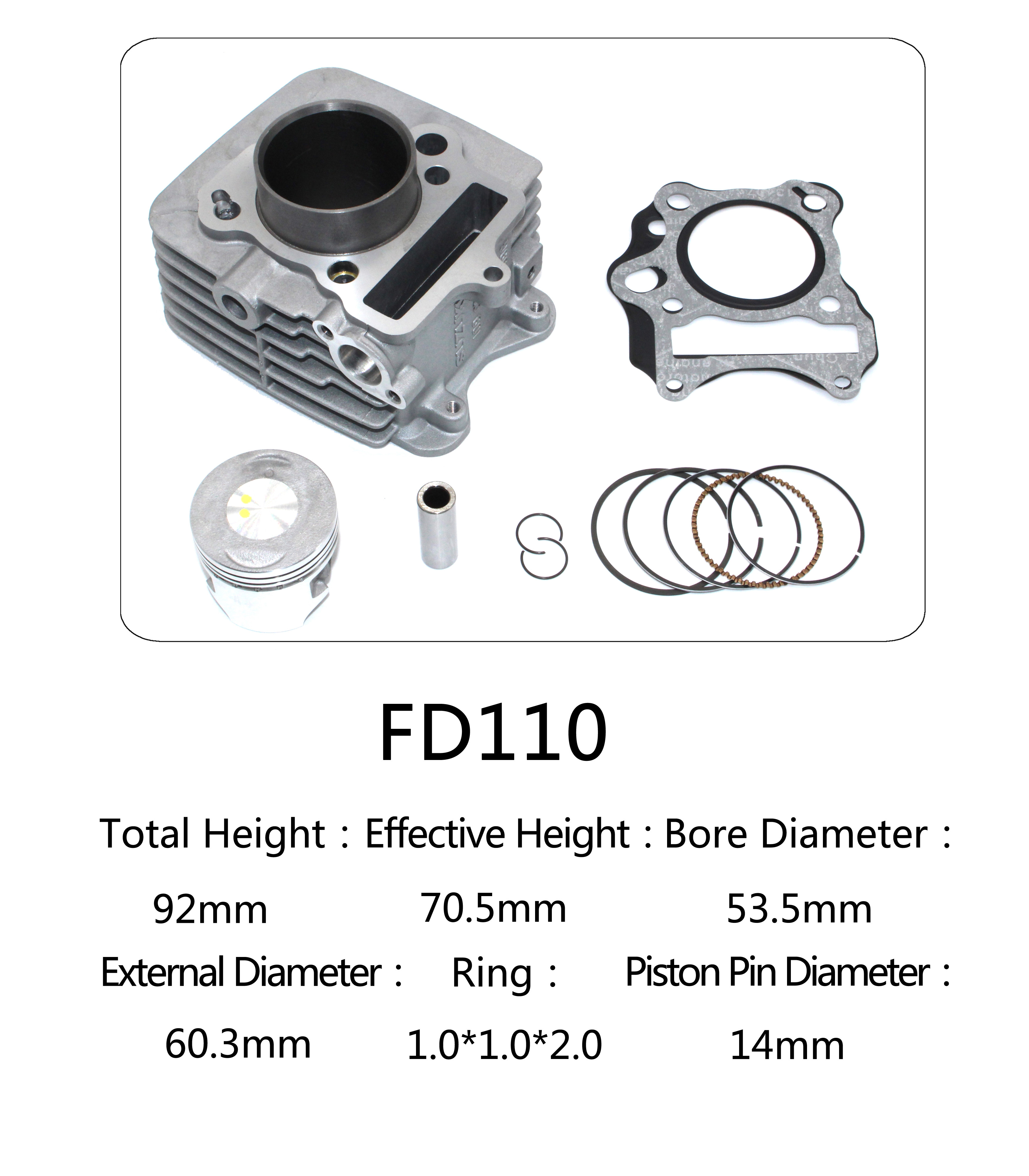 Usage for Suzuki motorcycle FD110 motorcycle cylinder kit