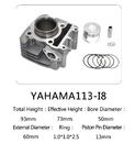 Origin Yamaha motorcycle cylinder kit I8 for Yamaha motorcycle engine