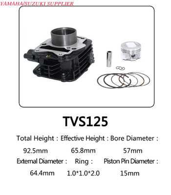 Indian Model TVS 125 Motorcycle Big Bore Cylinder Kits With Anti Corrosion